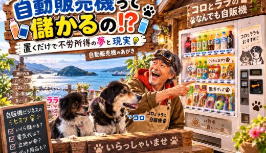 🥤自動販売機って儲かるの！？置くだけで不労所得の夢と現実💰🤣【自動販売機のあがき】