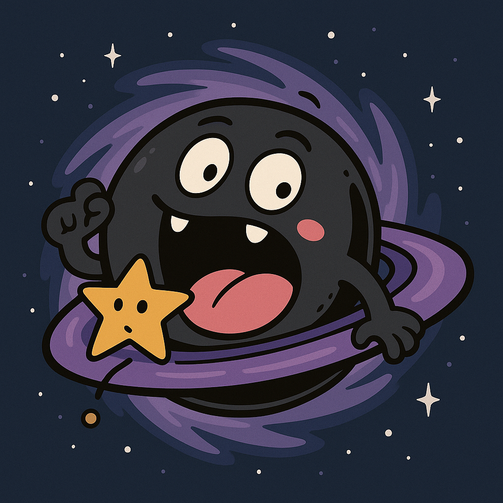 星を食べるブラックホール
