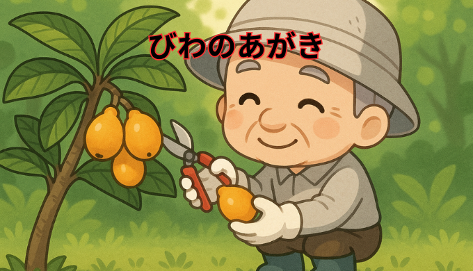 びわの摘果