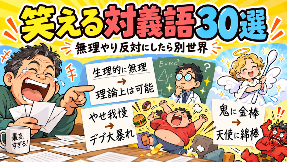 笑える対義語